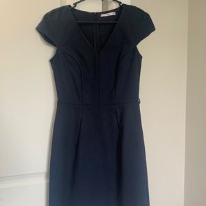 Navy blue dress from Mango
